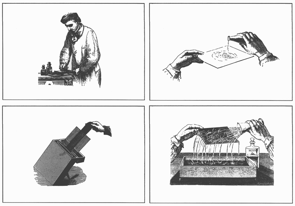 étapes du collodion humide